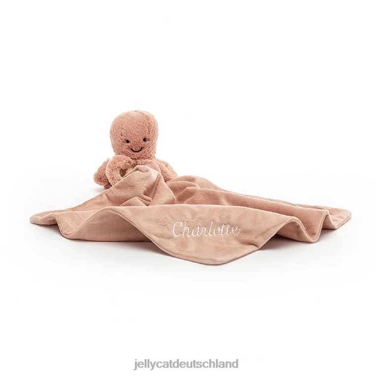 Jellycat Personalisierter Odell-Oktopus-Schnuller, Aprikose Spielzeug Z8424367