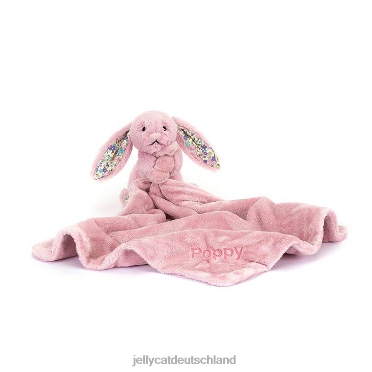 Jellycat personalisierter Blüten-Tulpen-Häschen-Schnuller rosa Spielzeug Z8424328