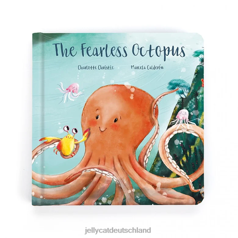 Jellycat Das furchtlose Oktopus-Buch mehrfarbig Buch Z8424798