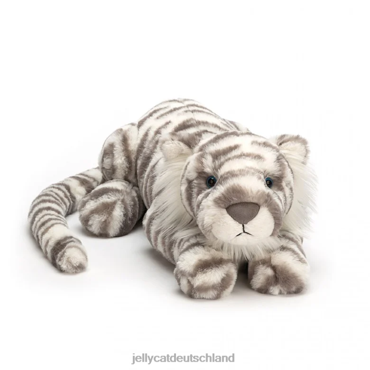 Jellycat Sacha Snow Tiger grau und weiß Spielzeug Z8424476