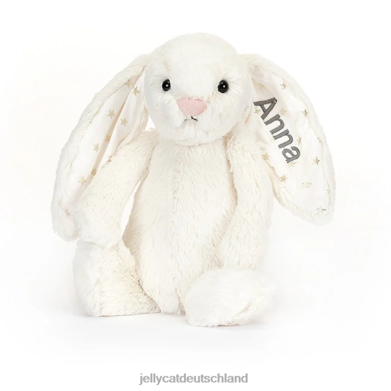 Jellycat personalisierter bashful Twinkle Bunny mittlerer Creme Spielzeug Z8424203