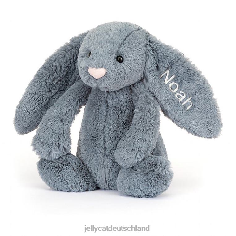 Jellycat personalisierter schüchterner düsterer Hase mittelblau Spielzeug Z842491