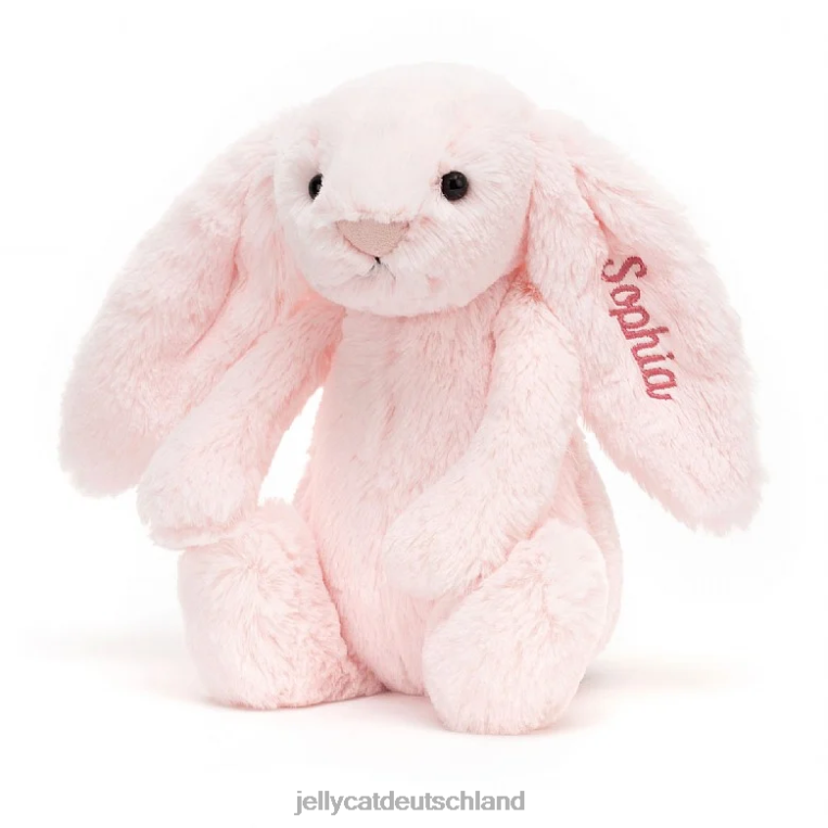 Jellycat personalisiertes schüchternes rosa Häschen mittleres Babyrosa Spielzeug Z842448