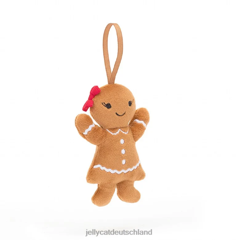 Jellycat festlicher Folly-Lebkuchen-Rubinbeige Spielzeug Z8424627