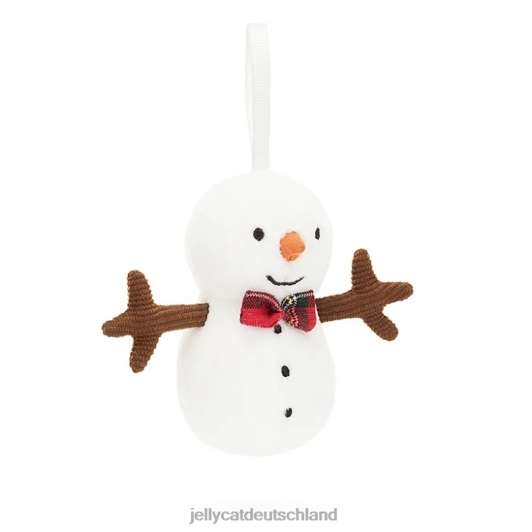 Jellycat festlicher Torheit-Schneemann weiß Spielzeug Z842430