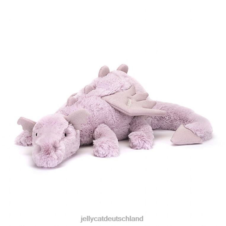 Jellycat personalisierter Lavendeldrache riesiger Flieder Spielzeug Z8424456