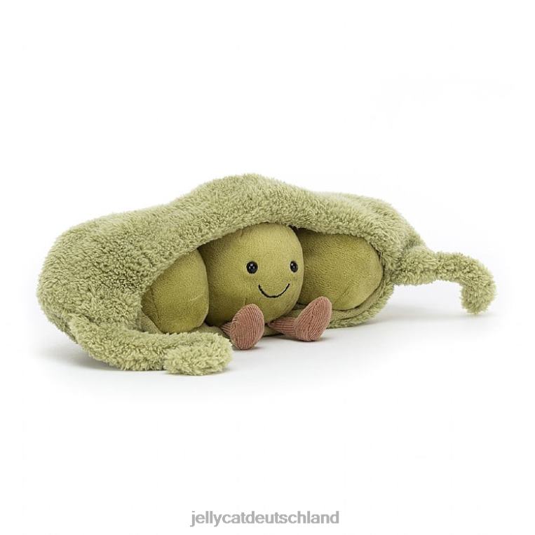 Jellycat Amüsante Erbse in einer grünen Schote Spielzeug Z8424590