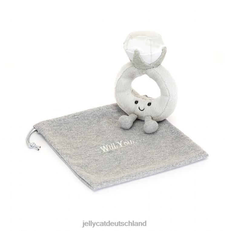 Jellycat amüsanter Diamantring grau Spielzeug Z8424535