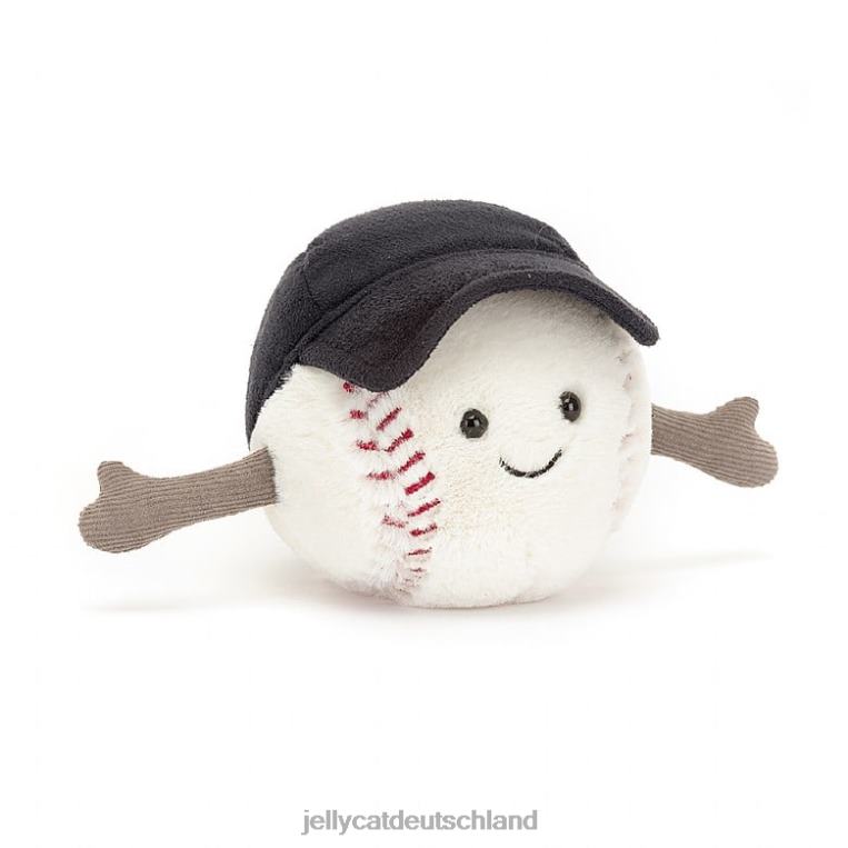 Jellycat Amüsanter Sportbaseball weiß Spielzeug Z842476